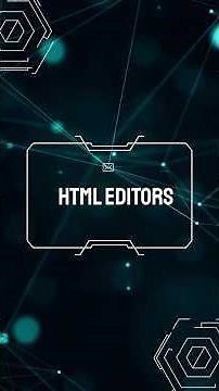 Best HTML Editors for Web Development (2025) #html