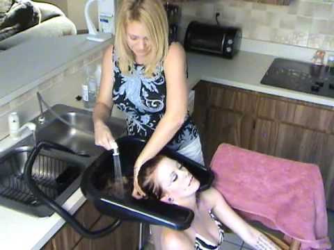 (SAMPLE) Washing Kaila's Hair