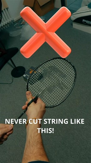 NEVER Cut strings like that! You can damage the frame! 🤯