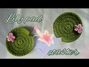 how to make Lily pad coaster 🌸 | tutorial