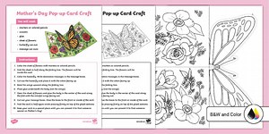 Mother's Day Pop-up Butterfly Card Craft