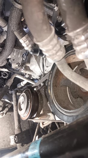 Had a weird sound on a 3.3 Ford Explorer the other day. I kept listening and was driving my self crazy. I asked my boss to lend me a hand to figure it out. He is a very smart man, we started listening to it. He grabs the soapy water bottle and starts spraying around the engine. He sprayed the main belt, no change. He then sprayed the ac belt, the sound disappeared for a slight second. He had me check the belt. Sure enough the belt was separated. Due to the location, it was kinda hard to see the 