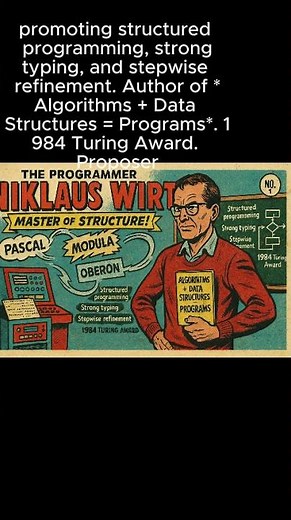 Niklaus Wirth: Master of Structured Programming #Pascal #Oberon #Turing
