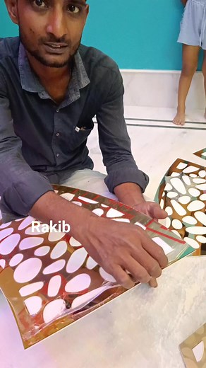 Cnc golden callar jali cutting design #Gypsum #ceiling #jali cutting design | Rakib Sk