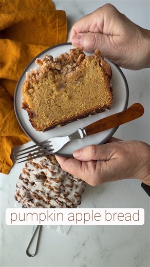 Pumpkin Apple Bread with Streusel