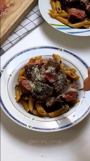 Creamy Steak Pasta 😍🥩