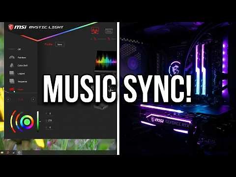 How to Control RGB lights? RAM, GPU (GTX 1070), MSI B350 PC MATE, Mystic Light, Music control