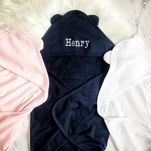 Monogrammed Hooded Baby Towel | Hooded Baby Towel With Ears | Towel for Toddler - Etsy