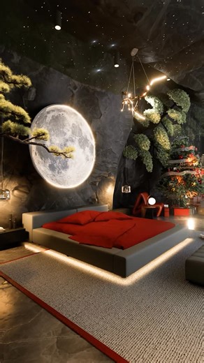 Vishnu Prasad on Instagram: "Soft lights, serene nights, and a touch of Christmas magic. Wishing you a season of peace, elegance, and joyful stillness 🤍✨ Design and visualization by @vishnu_xo #ChristmasInterior #ChristmasVibes #FestiveDecor #HolidayMood #InteriorDesign"