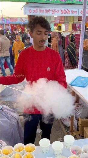 Amazing Nitrogen Smoke Biscuits Making 😱 #streetfood #shotrs #smokebiscuits #nitrogenbiscuits