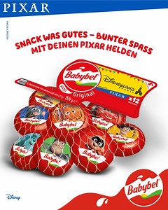 Babybel. Snack was Gutes – bunter Spass mit deinen Pixar Helden. | Babybel