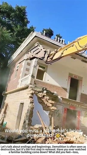 The Art of Unbuilding: Excavator Demolition in Action 🏗️