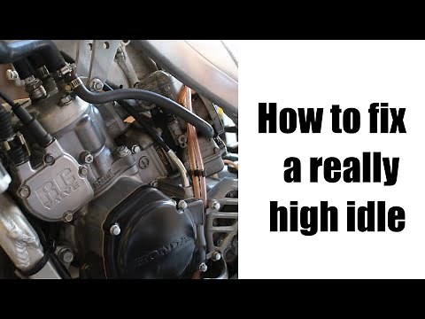 How To Diagnose And Fix A High Idle On Dirtbike!