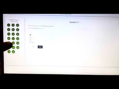Programming in C -Assessment infosysspringboard