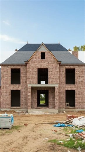 This Brick Home Transformation is Insane #luxury #construction #homedesign