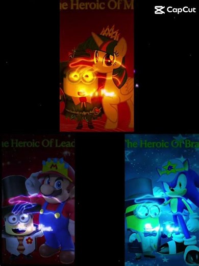 The Hero Leader Friends and the hats braver minions in the glowing of the night (Remake as Tribute)
