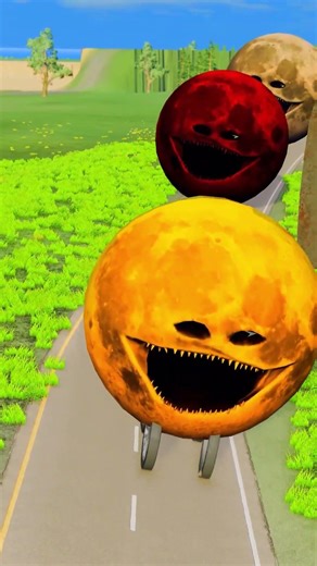 Big & Small Moon Monster Cars vs Giant Butcher Knife Hammer Crush Ep.3 - BeamNG.drive