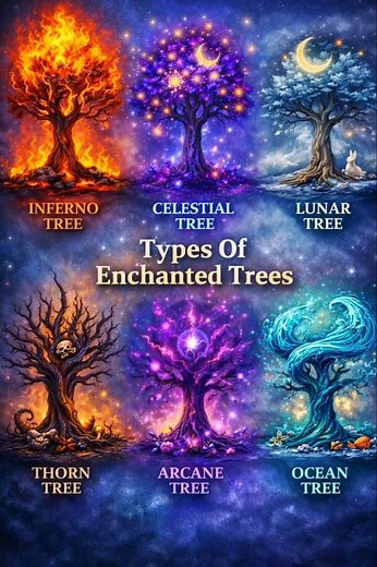 #edit 6 Types of Enchanted Trees 🌳 | Mythical & Magical Trees Explained