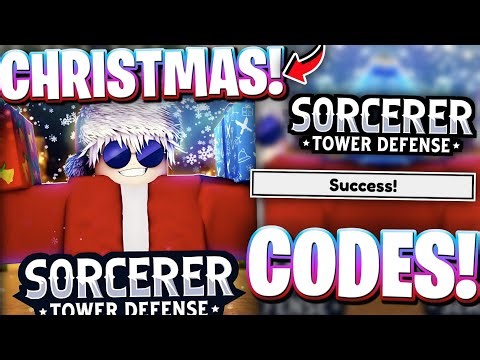 ☃️CHRISTMAS! ALL CHRISTMAS UPDATE 28 CODES FOR SORCERER TD! ROBLOX SORCERER TOWER DEFENSE CODES