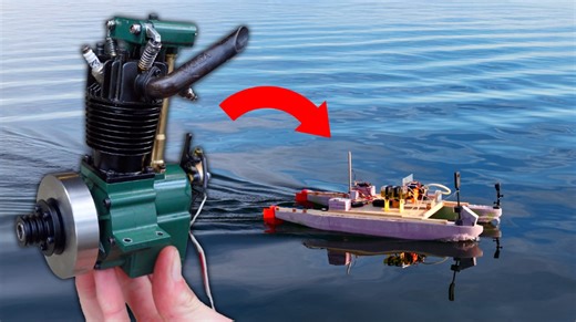 Explore the 7cc 4-stroke hybrid electric autonomous boat