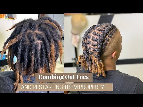 Combing Out Locs And Restarting Them! | GRACE THE STYLIST