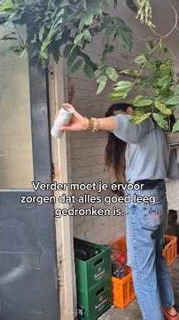 How do you collect deposit cans and bottles at home?