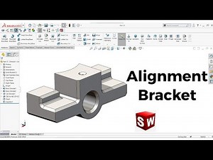 Solidworks Tutorial for Beginners: Part 23| Alignment Bracket | Cad Cam Design Tutorials