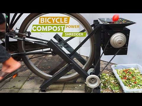 DIY Waste Food Shredder | Bicycle Powered Compost Machine