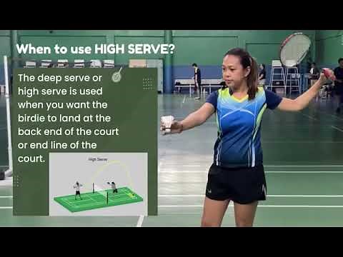 4 types of serve in badminton 🏸