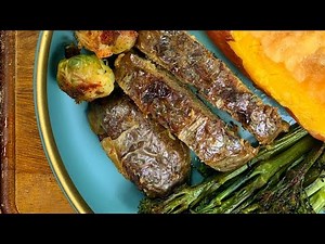 VEGAN TURKEY With Crispy Skin...Plant-Based Festive Home Made Dinner
