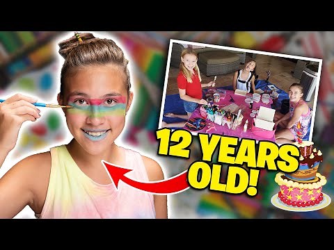 HOW I SPENT MY 12th BIRTHDAY!!! Jillian's Art Birthday Party!