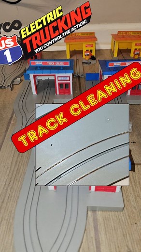 Tyco US-1 Electric Trucking track restoration tips! You can get these slot car tracks running again like it is the 1980s again! | TYCO US-1 Electric Trucking