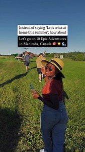 Here are 10 epic outdoor experiences you can do this summer in Manitoba, Canada! 🇨🇦👇 👉 Follow @real_diari_adventures for more exciting adventures around Manitoba and across Canada! 🙌 1.📍Take a helicopter tour during the Dauphin Country Festival 2.📍Go ziplining in Manitou, near Pembina Valley 3.📍Cliff jump at Nutimik Lake 4.📍Catch a movie at the Stardust Drive-In in Morden 5. 📍Have fun at the Splish Splash Water Park in Morden 6.📍Kayak through the Caddy Lake Tunnels in Whiteshell Provi
