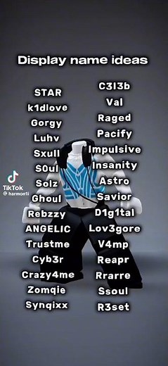 cute Roblox display name ideas‼️#robloxnameideas #by@harmon1i