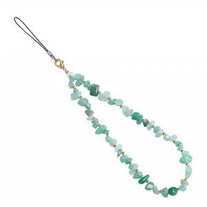 Handmade Natural Gemstone Gold Beaded Charm Cell Phone Camera Lanyard, Stanley Cup Accessories, Wrist Strap, Phone Chain String, Keychain Decor for Wallet (Green Aventurine)