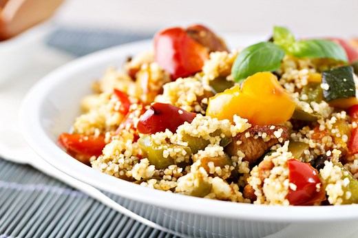 Roasted vegetable couscous recipe