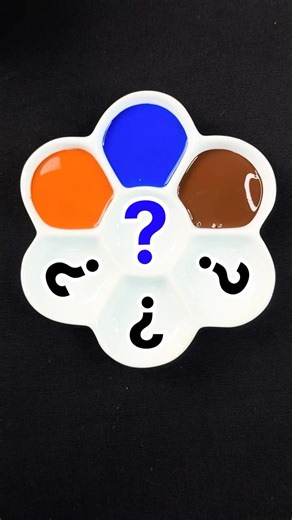 Peach Blue Brown Color Mixing 🎨 Smooth Satisfying Blend #colormixing #shorts