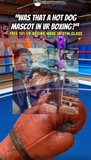 Where Did He Get A Purple Hot Dog Suit From?… 😭🥀 #gymclassvr #fypシ゚viralシ #vrboxing #gaming #vr