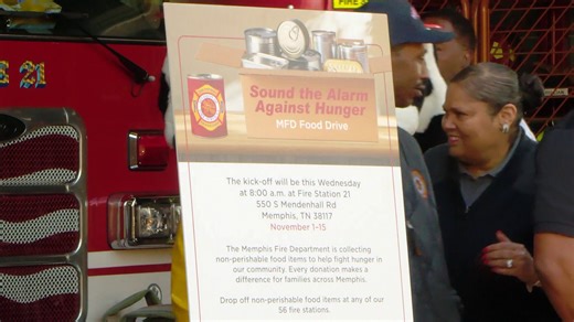 Memphis Fire Department launches food drive to fight community hunger
