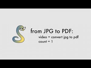 How to turn a JPG into a PDF