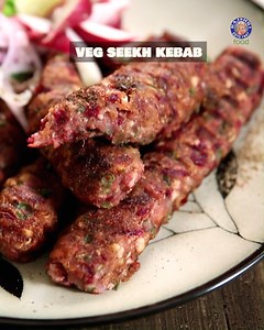 Who said vegetarian can't be sensational? Our Vegetarian Seekh Kabab combines a medley of fresh vegetables like carrots, cabbage, and green peas, brilliantly spiced and bound with potatoes for a truly palatable experience. Host: Varun Inamdar Ingredients: 200 gms Potato boiled and grated 100 gms French Beans finely chopped 100 gms Cabbage shredded 2 Carrots grated 50 gms beetroot grated 50 gms paneer grated 100 gms Green Peas blanched 3 tbsp vegetable oil 4 tbsp gram flour 1 tbsp corriander cumi