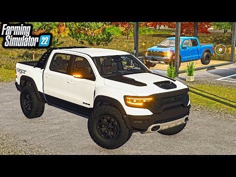 NEW 1000HP TRUCK AT THE DEALERSHIP! (RAM TRX) | Farming Simulator 22