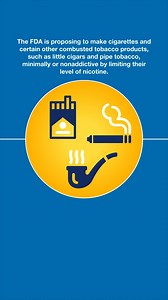 4.6K views · 57 reactions | We've issued a proposed rule that, if finalized, would make cigarettes and certain other combusted tobacco products minimally or nonaddictive by limiting the level of nicotine in those products. https://www.fda.gov/news-events/press-announcements/fda-proposes-significant-step-toward-reducing-nicotine-minimally-or-nonaddictive-level-cigarettes | U.S. Food and Drug Administration | Facebook