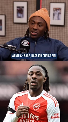 Fussball mit Vision e.V. on Instagram: "Arsenal-Profi @eze zeigt, dass echter Glaube nicht nur aus Worten besteht, sondern sichtbar wird in der Art, wie man sich verhält und Verantwortung übernimmt. Wie er selbst erzählt, prägt sein christlicher Glaube entscheidend, wie er denkt, handelt und auch den Fußball lebt. „Genauso ist es mit dem Glauben: Wenn er keine Taten vorzuweisen hat, ist er tot; er ist tot, weil er ohne Auswirkungen bleibt.“ Jakobus 2:17 🎥 @beastmodeonpodcast #FussballmitVision 