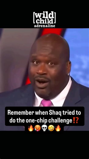 @wildchildadrenaline on Instagram: "This is hilarious‼️💯🤣 Watch Shaq struggle through the Paqui one-chip challenge‼️🔥🥵 Do you think you could handle this extremely hot chip⁉️😏😈 #OneChipChallenge #HotChipChallenge #Shaq #PaquiOneChipChallenge #ShaquilleONeal"