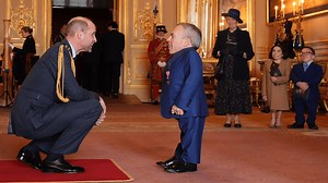 Harry Potter star Warwick Davis honoured with OBE by Wills at Windsor Castle