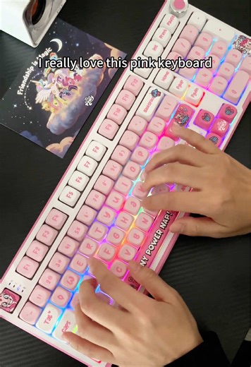 Adorable Pink Gaming Keyboard That You'll Love!