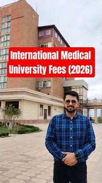 MBBS in Kyrgyzstan 🇰🇬 | International Medical University Bishkek Fees for Indian Students