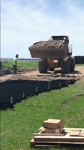 GEOWEB® Geocells Stabilize Soft Subgrades for Heavy Loads at Containment Disposal Facility