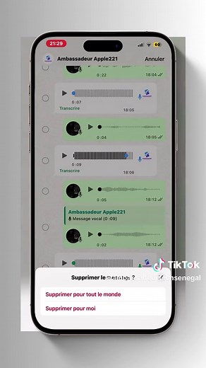 Comment supprimer des messages WhatsApp sur iPhone